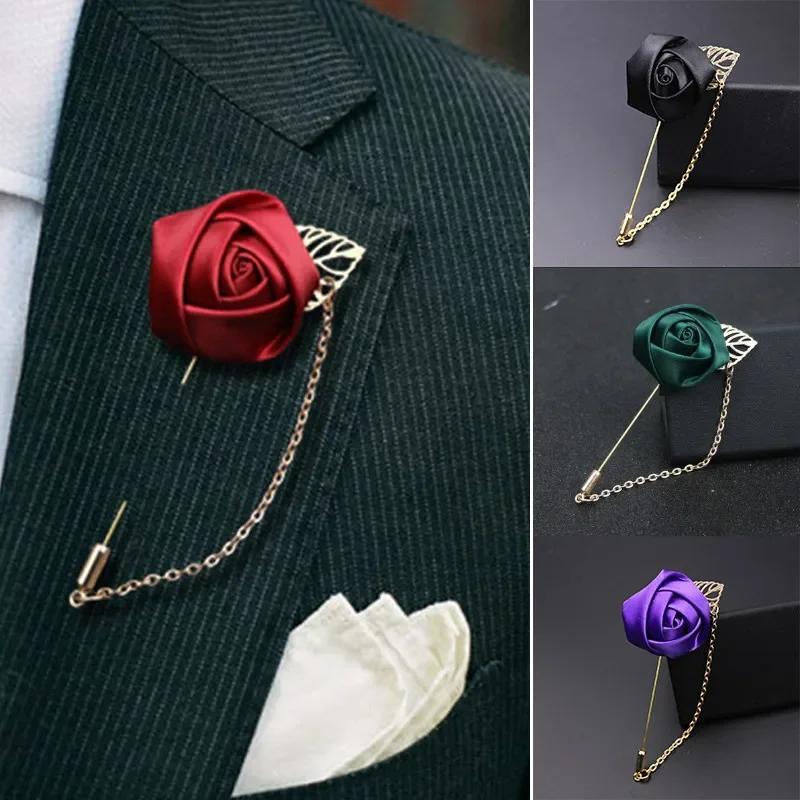 New Men's Advanced Chic Brooches Leaf Rabbit Pin Suit Shawl Lapel Pins Uxedo Corsage Hat Shirt Collar Pin Party Daily Accessory