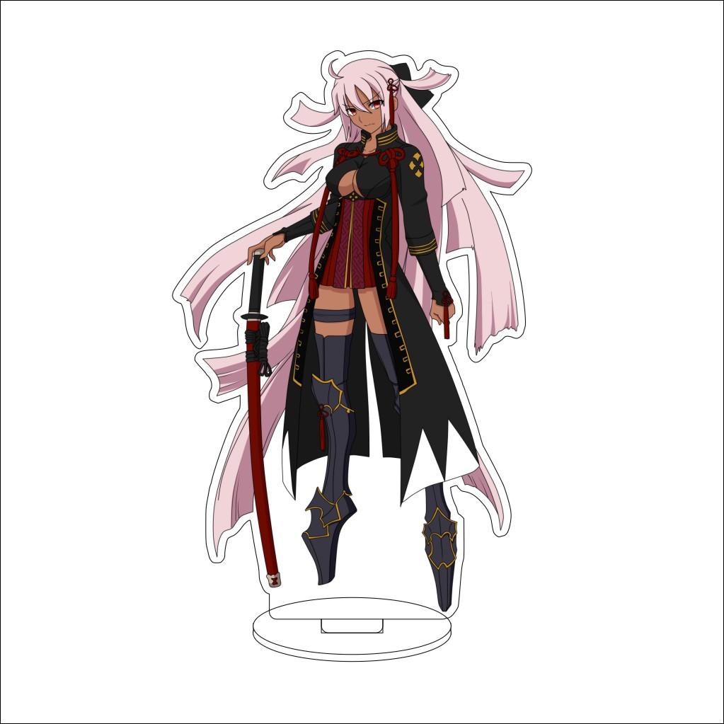16CM Anime Fate stay night Cosplay Acrylic Stand Ornaments Sakura Matou/Illyasviel von Einzbern Figure Stand Halloween Gifts