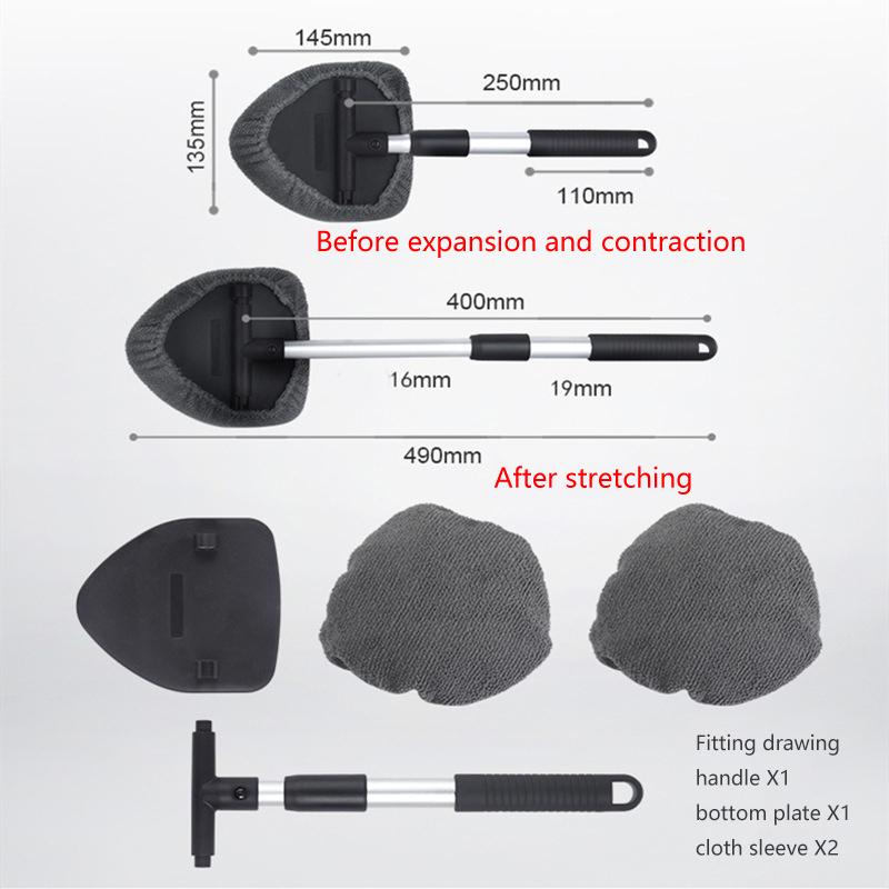 

Набор щеток для мытья окон Детали автомобиля Инструменты для чистки лобового стекла Стеклоочиститель с длинными ручками Сменные накладки Автомобильные аксессуары