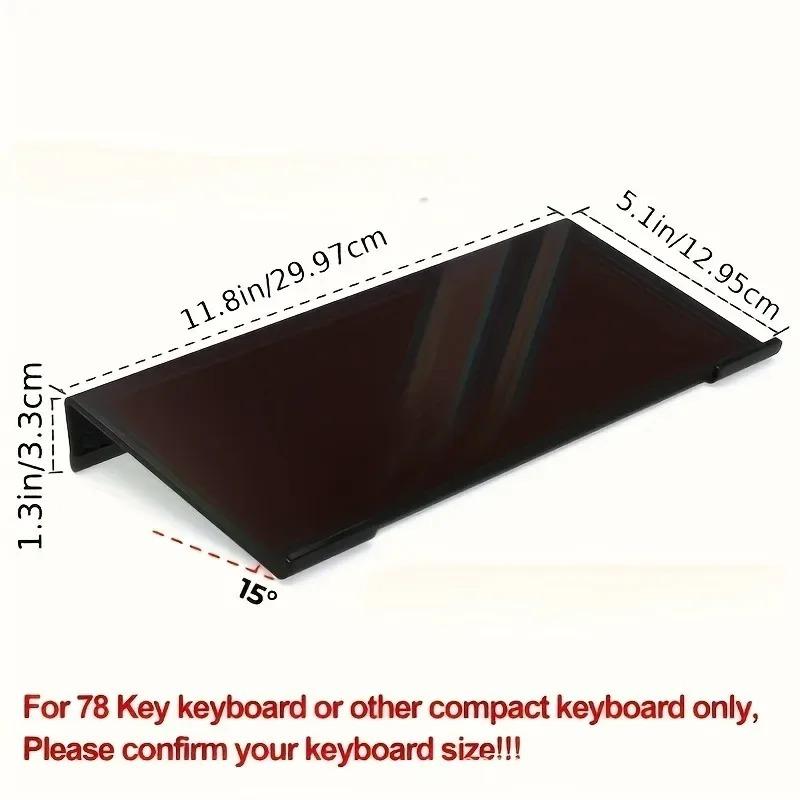 Acrylic Keyboard Stand, Compact Desktop Lifter for Keyboard & Mini PC, Durable Clear Keyboard Riser, Mixed Color Options for Hom