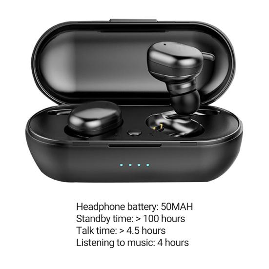 Wireless Earphones Poratable Smart Touch Rechargeable Bluetooth-compatible 5.0 In-ear Headset for Running