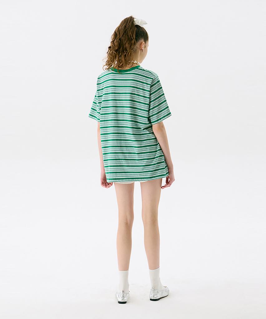 JUNEJUNE SPACE Vol13.Stripe T_Green(Vol13.Stripe T_Green)
