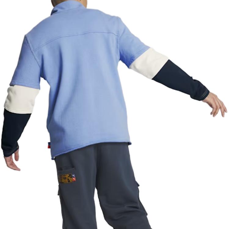 Puma CHILDHOOD DREAMS Sweatshirts Men's Blue Stand Collar Moderate Regular 539918-01