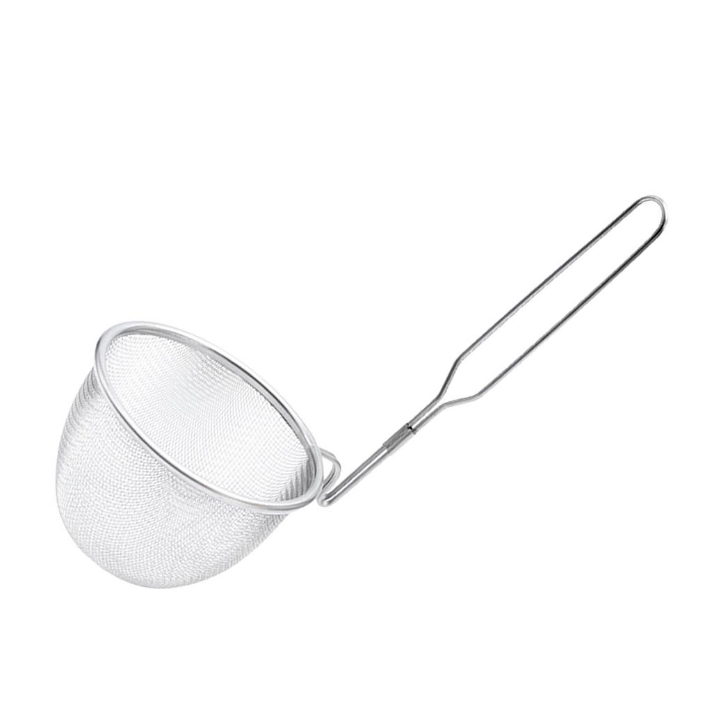 Stainless Steel Pasta Basket Mesh Ergonomic Design Nonslip Handle Dumpling Noodle Strainer Straining Noodles Basket