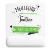 Mousepad - PLANETEE - Best Aunt Time Woman - 22x18 Cm - Smooth Non-slip Surface - Thic. 3 Mm