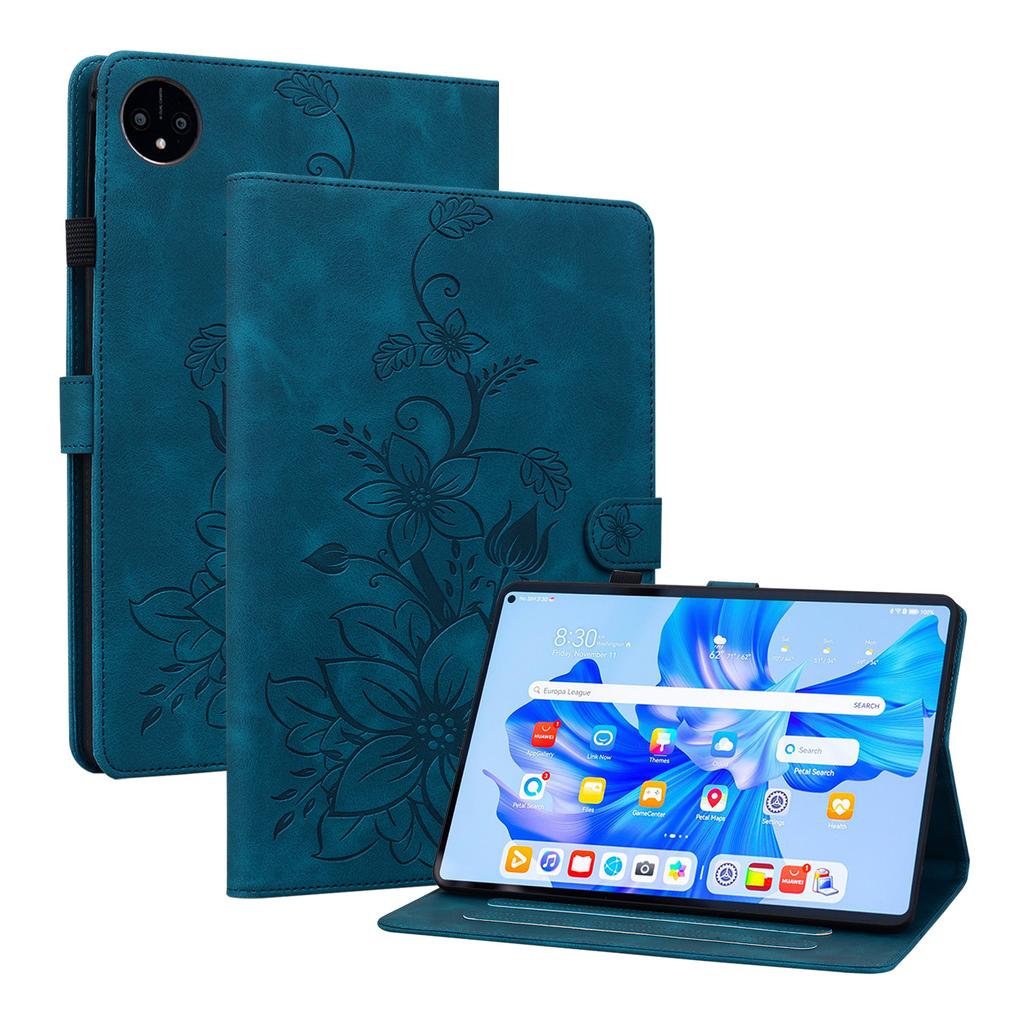 For Huawei MatePad Pro 11 (2022) / MatePad Pro 11 4G / MatePad Pro 11 Wi-Fi. PU Leather Exquisite Floral Embossed Design Tablet Case