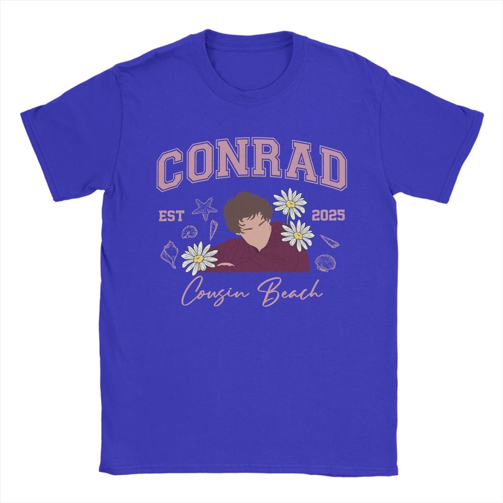 Men Conrad Fisher T Shirts The Summer I Turned Pretty Pure Cotton Tops Short Sleeve O Neck Tee Shirt Birthday Gift T-Shirt
