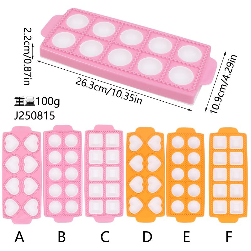 Ravioli Mold Ravioli Maker Plastic Dumplings Mold Heart Round Square Shape Dumplings Maker Kitchen Pastry Tool