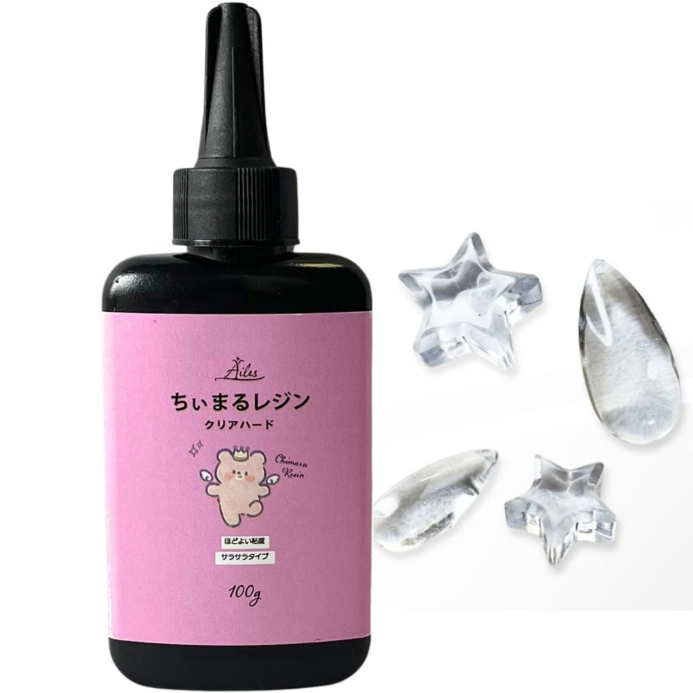 

Resin hard clear large UV resin [Ailes] liquid, type, color, capacity, UV/LED compatible, (100g)