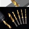 M3 M4 M5 M6 M8 M10 High Speed Steel Drill Spiral Titanium Tap Hexagonal Shank High Speed Steel Tapping Drill Tool Accessories