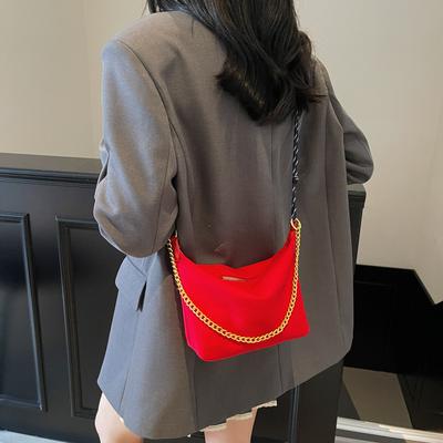 Kleine Tasche Damen 2025 neu Sommer Nylon lässige Kette Knödeltasche vielseitige Schulter Messenger Bag