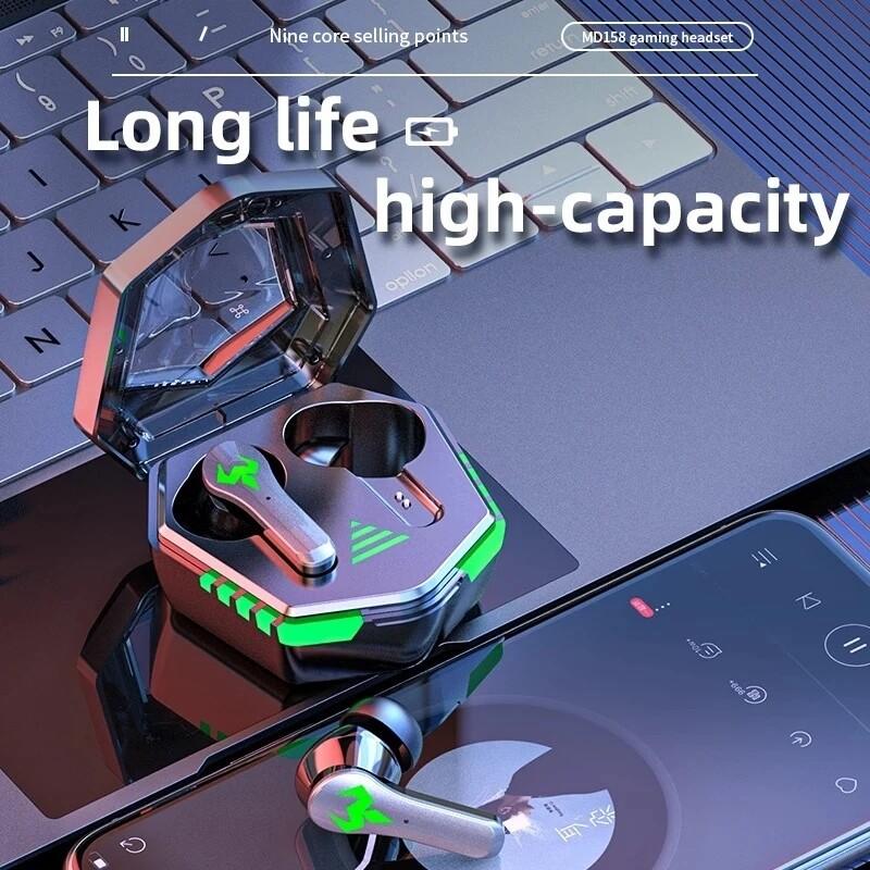 N35 Gaming Headset TWS Wireless Headphones In Ear Bluetooth Earphones Dual Mode Touch Control Stereo Music Earbuds with Mic
