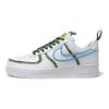 Nike Air Force 1 Low Worldwide White Blue Fury Volt Sneakers CK7213-100