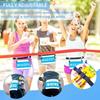 2Pcs Elastic Sport Waist Belts Race Bib Holder Adjustable Running Waistband with 6 Elastic Rings for Triathlon Cycling