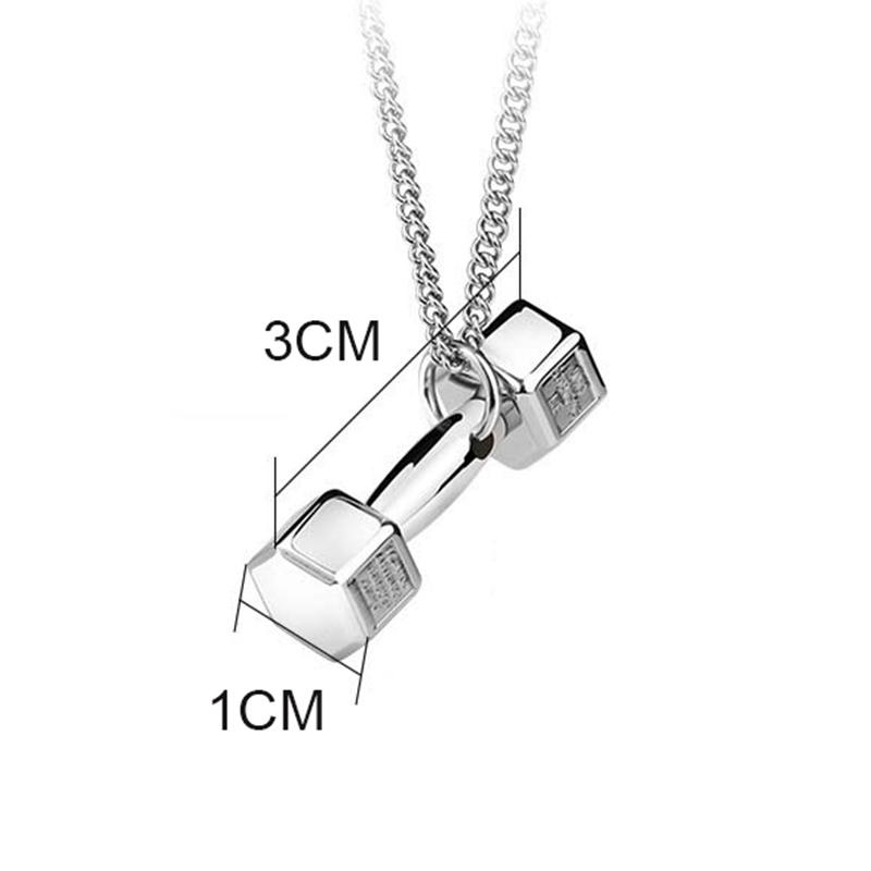 Car Accessories Creative Pendant Mini Dumbbell Metal Auto Rear View Mirror Decoration Hanging Pendant Interior Ornament Gifts