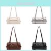 Large Capacity Pu Bag For Women With Double Shoulder Straps And Interior Phone Pocket
