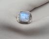Rainbow Moonstone 925 Sterling Silver Ring: Handmade Boho Gemstone Jewelry