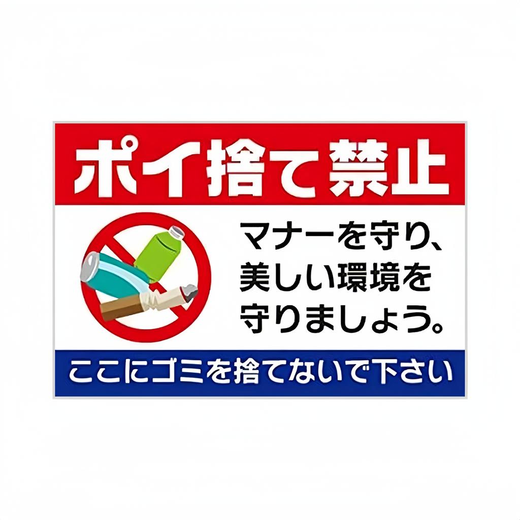 Japanese  Metal Warning Sign No Entry No Passage No Garbage Wall Decoration Sign Road Park Grassland Public Places