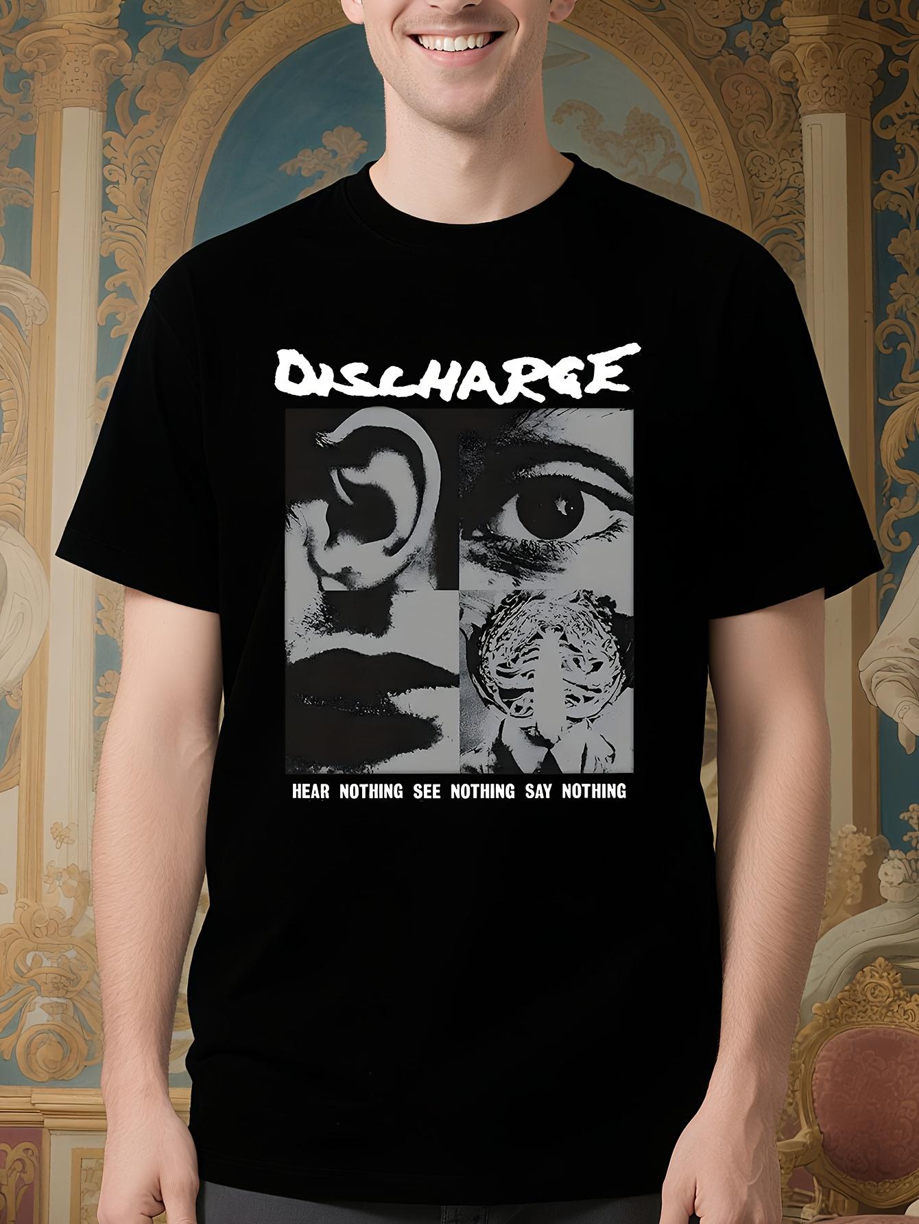 DISCHARGE HEAR NOTHING Tshirt - Official Punk Rock Band T... M