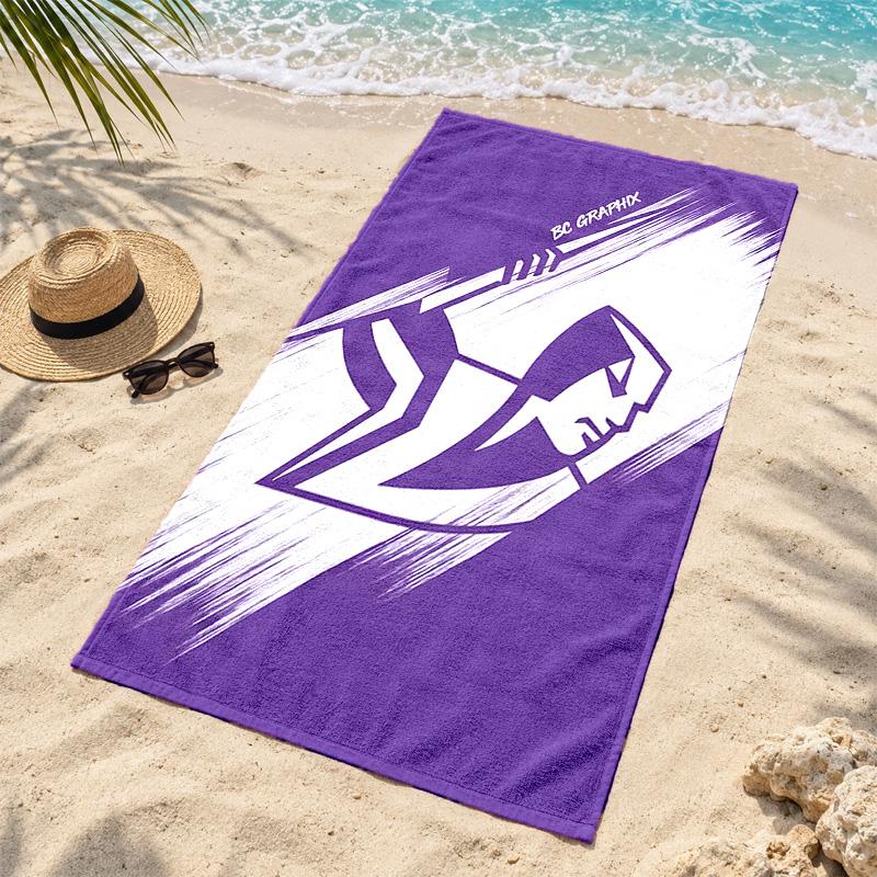 Melbourne Storm Beach Towel Quick Dry Sand Free Lightweight Beach Towels for Travel Swimming Camping