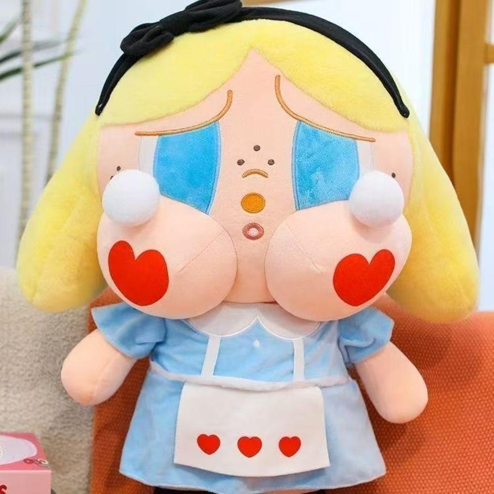 New Cute Station Princess Doll Throw Pillow Plush Toy Doll Sunflower Crying Baby Doll To Sleep with On the Bed