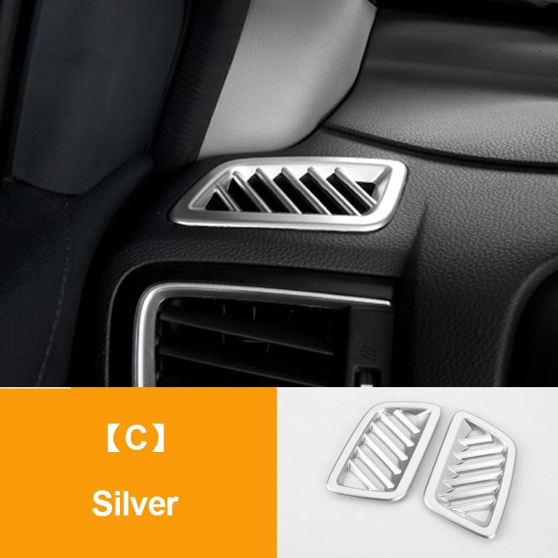 For Honda Crv CR-V 2017-   Car Center Control Air Condition Vent Outlet Frame Cover Trim Strip Sticker Accessories