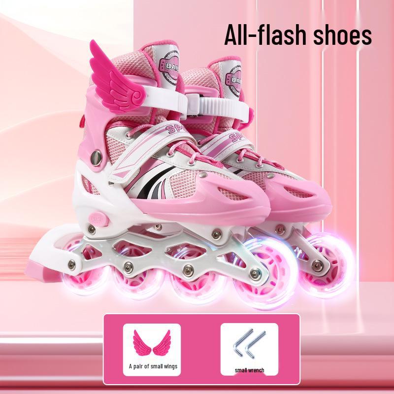 Kids' Inline & Ice Skates Set for Ages 3-15 - Beginner Rollerblades for Boys & Girls
