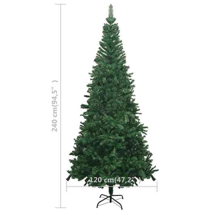 VidaXL Arbre de Noël artificiel avec LED et boules L 240 cm Vert 3077663