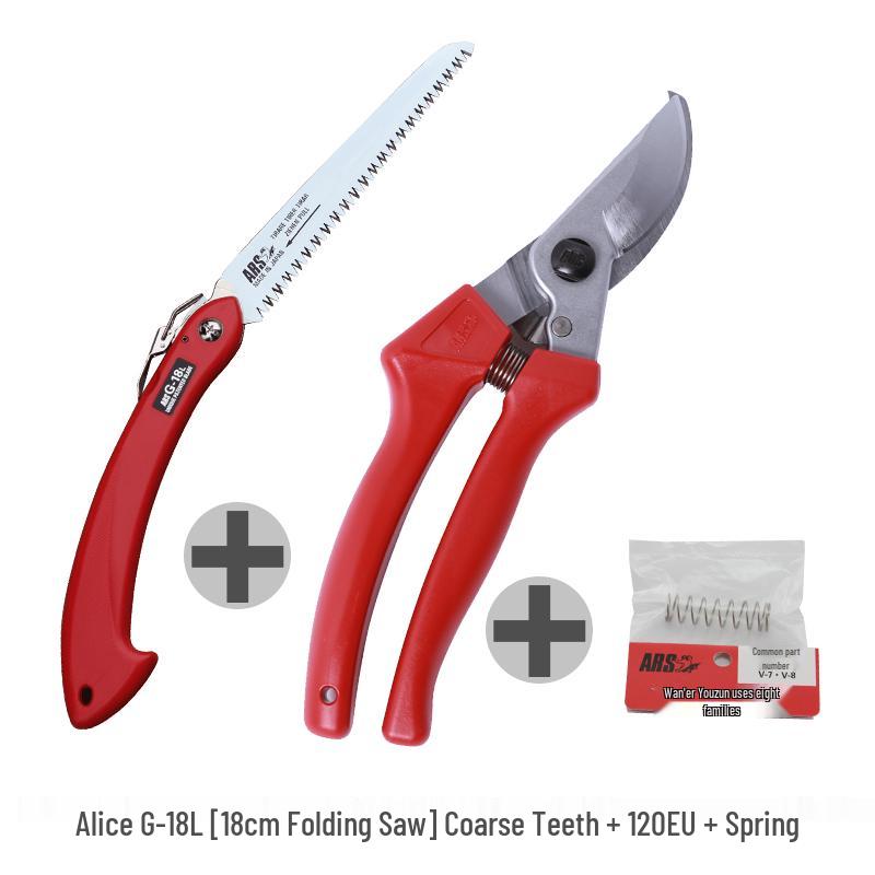 Japanese Pruning Shears for Thick Branches & Fruit Trees - Model 120EU Gardening Tool