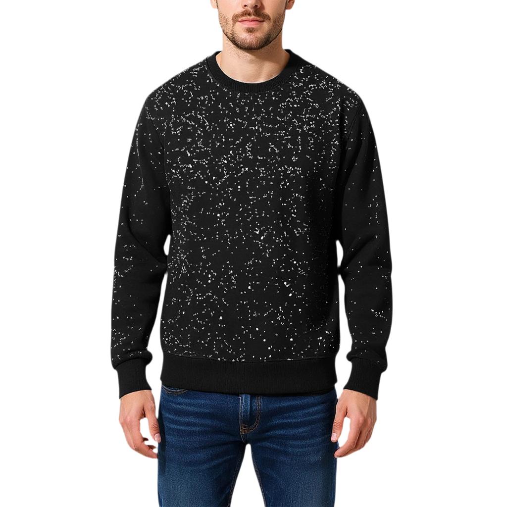 Men's  Trend  Loose  Round Neck  Hoodie  Long Sleeves  Leisure