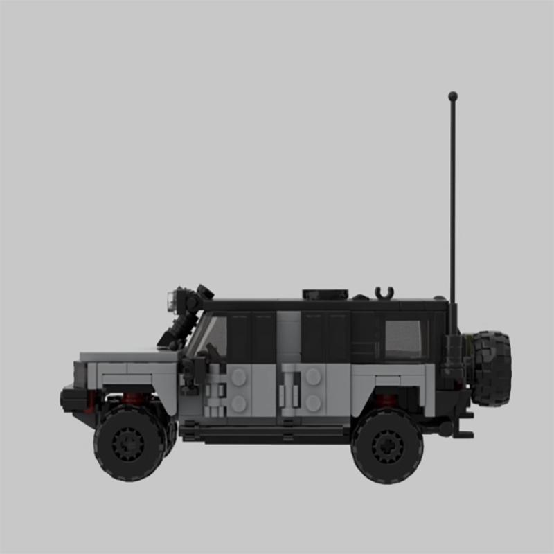 MOC-XM71 8-grid off-road vehicle electronic drawing puzzle building block unmanned child 269 pieces