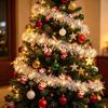 Glowing Light Christmas LED String Lights Santa Claus Xmas Tree Pendant  Home Decor