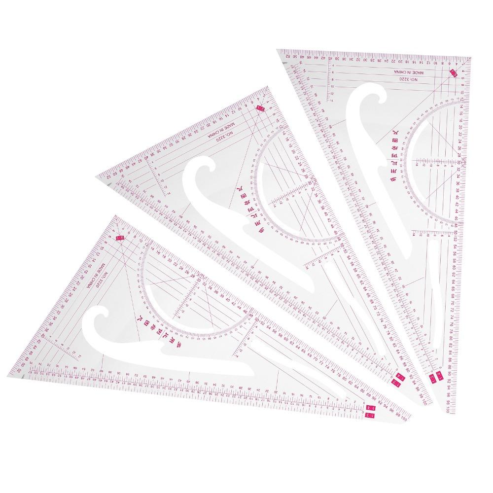 3pcs Flexible Garment Ruler Precise Measurement Scale Multifunctional Ruler  Pattern Making