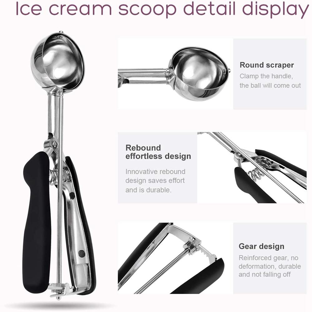 Cutter Meatball for Watermelon Kitchen Tool Ice Ball  Spoon Ice Ball Digger Ice Cream Scoop