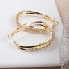 Multi Layer Zircon Ear Hoops Fashionable Elegant Exaggerated Earrings for Women High End Jewelry