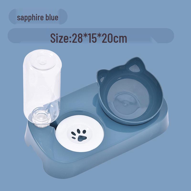 

Диспенсер для воды для кошек и собак с защитой от опрокидывания: Не мокрая морда, Нескользящая миска для питомца