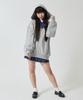 WEGO Big Zip Loose Plus Size Sweatshirt for High School and Perfect for Fall and a Great Gift for Size Type Heather Gray Women's Hoodie,