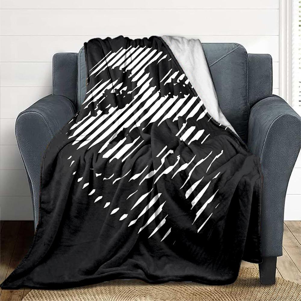 1pc Abstract Design Blanket Soft All Season Throw with Vibrant Design, Perfect for Home, Travel, and Gifts, Ideal for Naps and Camping