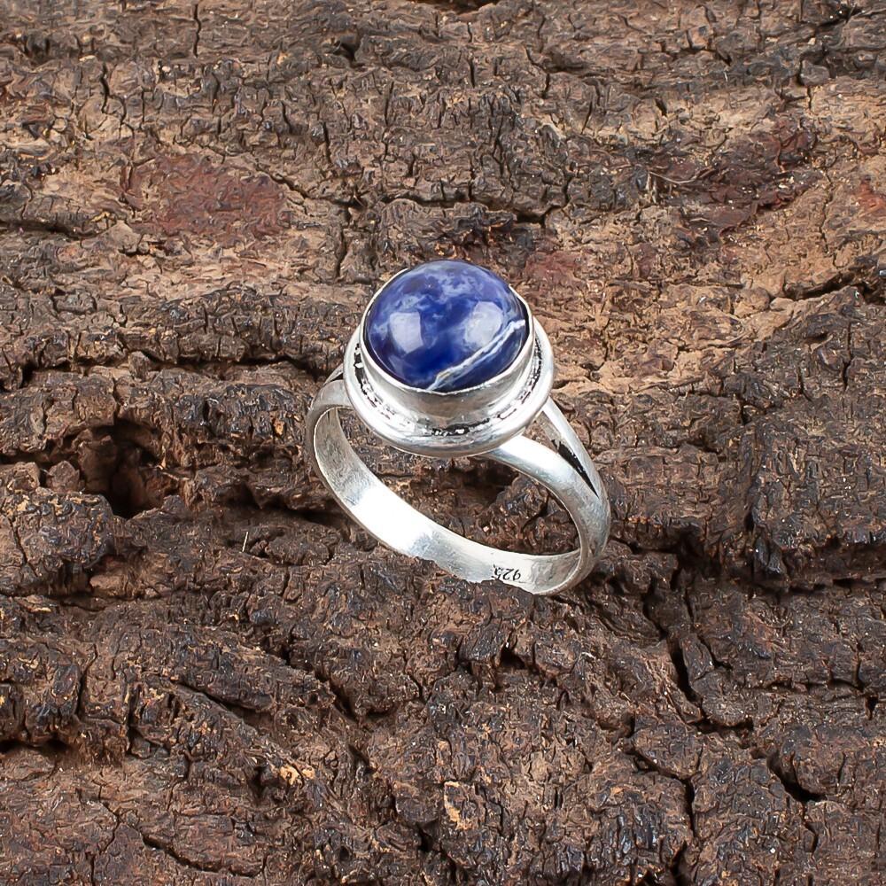

Редкий Содалит Драгоценный Камень 925 Стерлинговое Серебро Ювелирные Изделия Ручной Работы Кольцо Подарок Для Жены RR-11-23 13