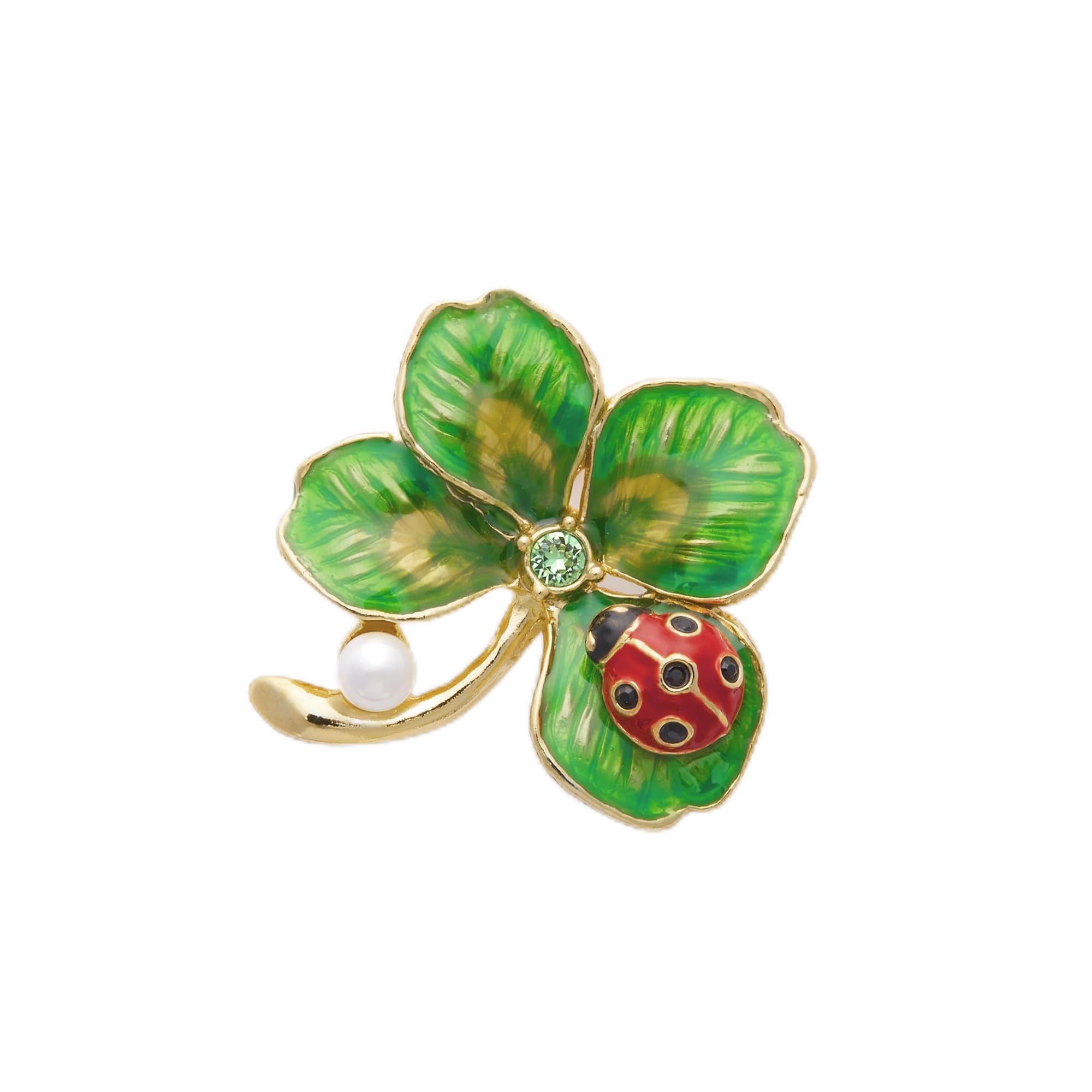 

Clover Brooch VBRV4009 DM [Vendome Boutique] зелёный