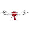 Aluminium Alloy Universal Heighten Axle for SCX10 One and Two Generations RC Car SilverFront Axle