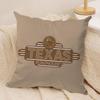 TTexas Roadhouse Cushion Cover Soft Plush Fabric DoubleSided Printed Sofa Cushion Cover for All Seasons Home Decor Gift