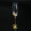 Kristall-Champagnergläser, Hochzeitskelche, Rotweingläser, europäische Sektgläser für den Haushalt, goldene Gläser