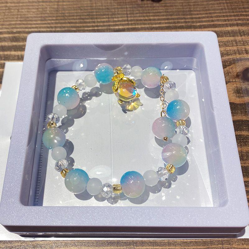 

Милый детский браслет Женский Браслет Принцессы для маленькой девочки Кристальный браслет Модный Браслет для сестер и подруг Браслет интернет-знаменитости Ювелирное изделие Color Ice Sky Mirror Bracelet (Boxed)