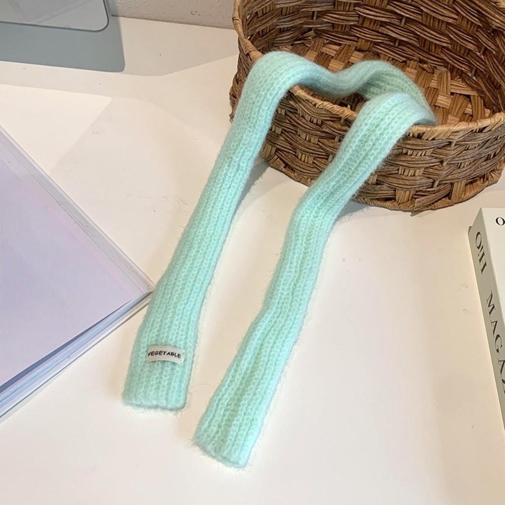Korean Style Knitted Scarf Solid Color Sweet Scarf Cool Long Narrow Scarves  Spicy Girl
