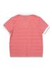20TH HOLE Striped Terry Collar T-Shirt Women [Red]