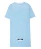 Pipilapin Asymmetrical Hem Mini T-Shirt Dress/Fs8Wop02F Blue