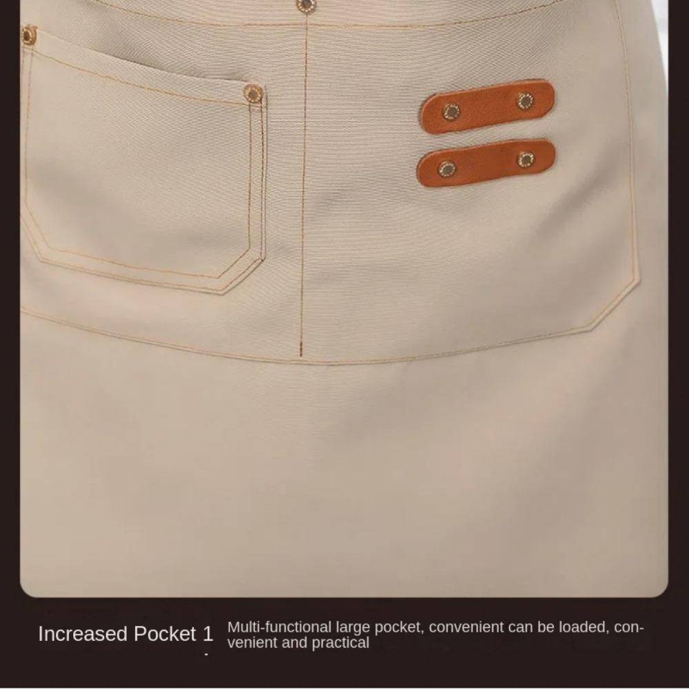 Waterproof Staff Apron Short Waiter Uniform Kitchen Half Apron Coffee Shop Hotel Chef