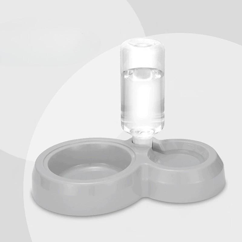 Dual Automatic Pet Feeder Bowl For Dogs And Cats Non Spill Plastic Water And Food Dispenser With Stand