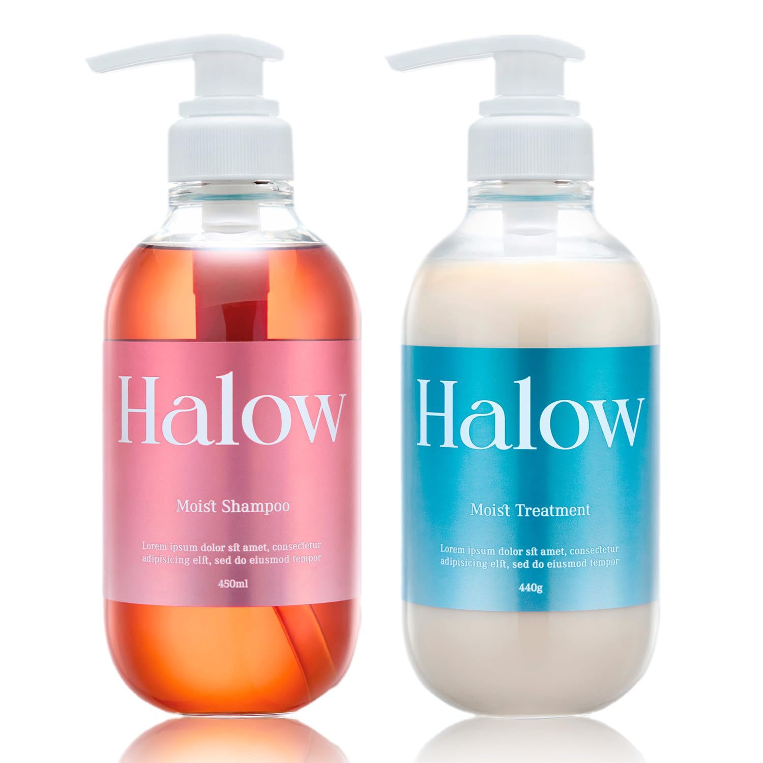 

[Для тех, у кого короткие волосы или боб] Набор Halow Шампунь увлажняющий большого объема 450 мл х Увлажняющий кондиционер 440 г Гематин Гиалобелл Восстановление волос Halow